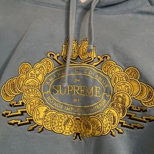 SUPREME X NIKE GOLD COIN HOODIE